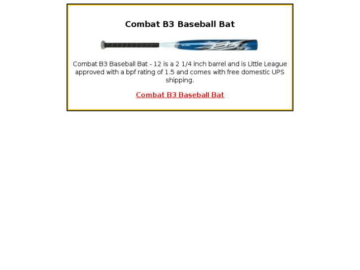 www.combatb3baseballbat.com