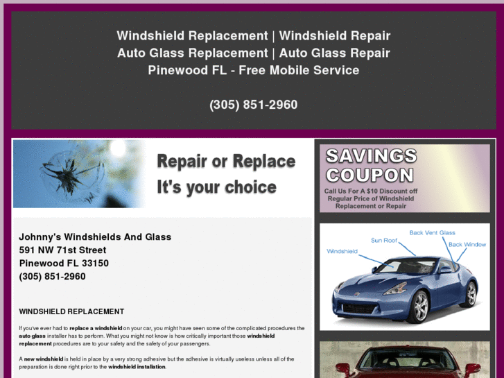 www.johnnyswindshieldsandglasspinewoodfl.com