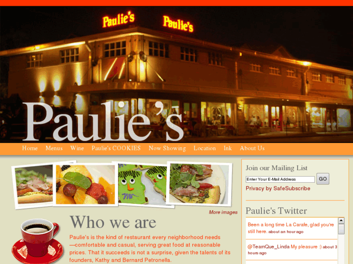 www.pauliesrestaurant.com