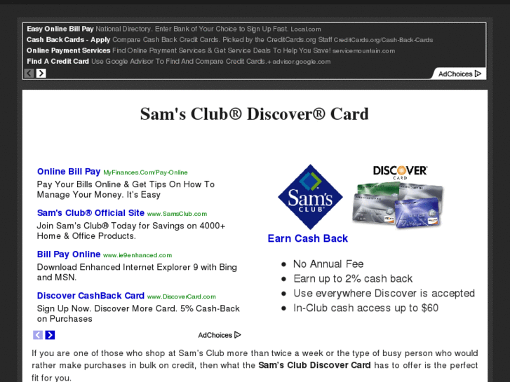 www.samsclubdiscovercard.net