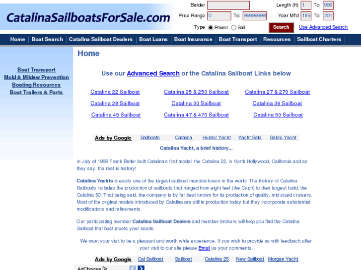 www.catalinasailboatsforsale.com