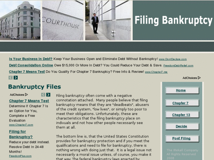 www.filing-bankruptcy-chapter-7-13.com