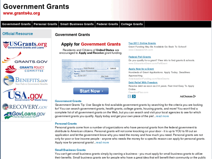 www.grants4u.org