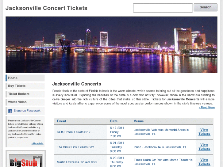 www.jacksonvilleconcerts.net