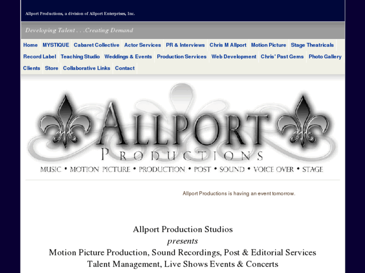 www.allportproductions.com