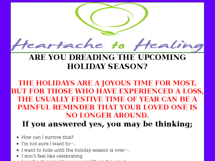 www.copingwithgriefduringtheholidays.com