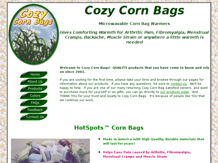 www.cozycornbags.com