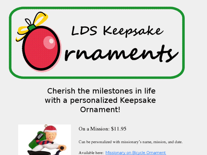 www.ldskeepsakeornaments.com