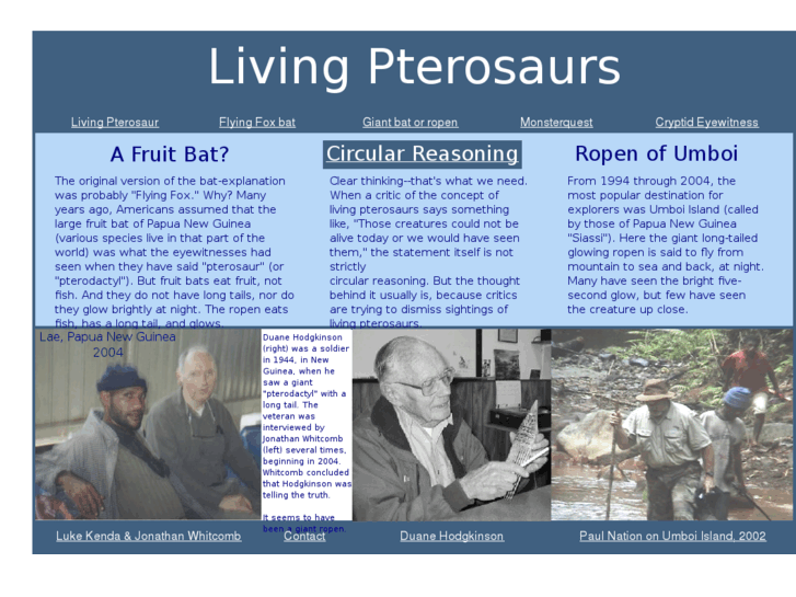 www.livingpterosaurs.com