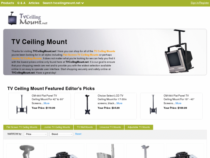 www.tvceilingmount.net