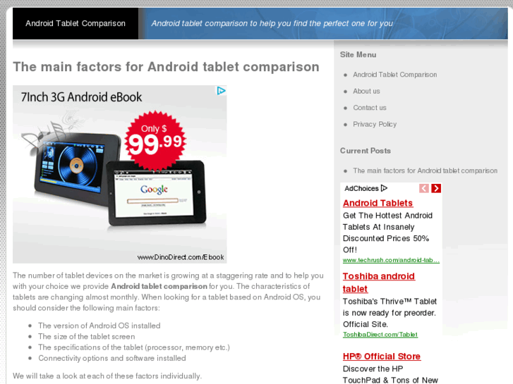 www.androidtabletcomparison.org