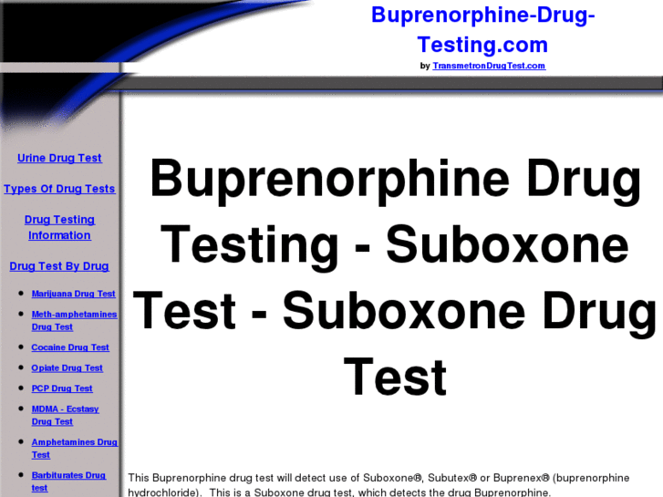 www.buprenorphine-drug-testing.com