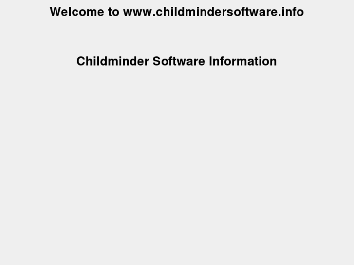 www.childmindersoftware.info