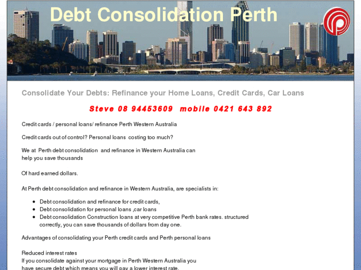 www.debtconsolidationperth.com