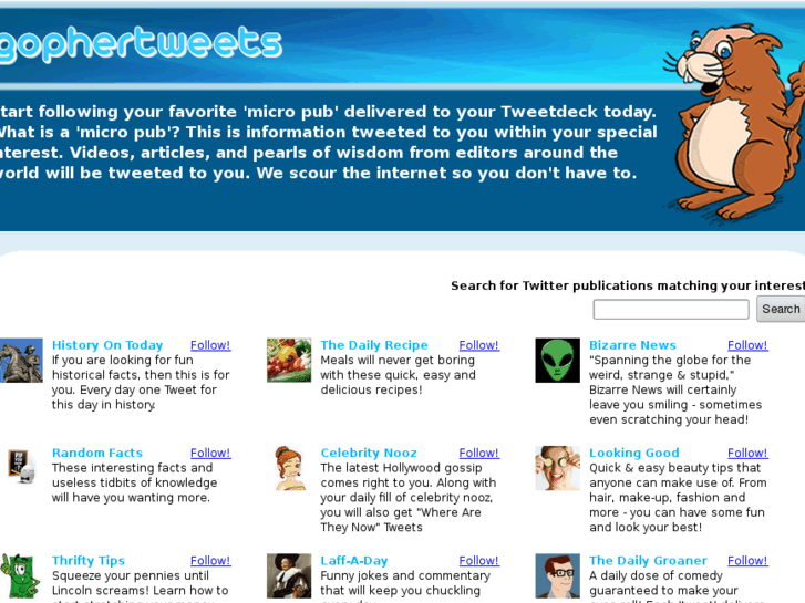 www.gophertweets.com