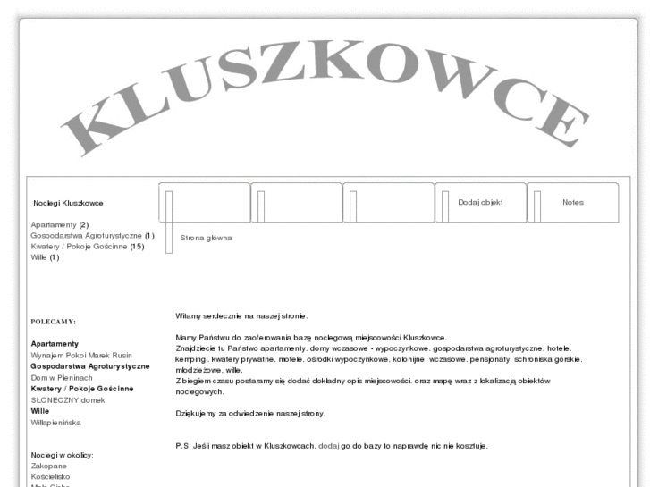 www.kluszkowce.info.pl