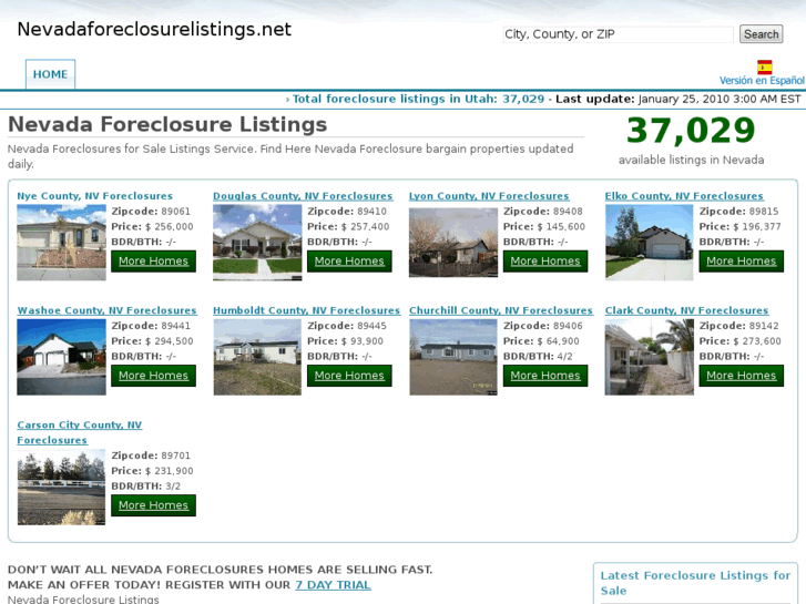 www.nevadaforeclosurelistings.net