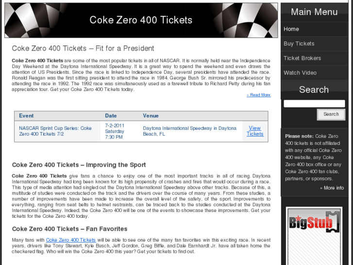 www.cokezero400tickets.com