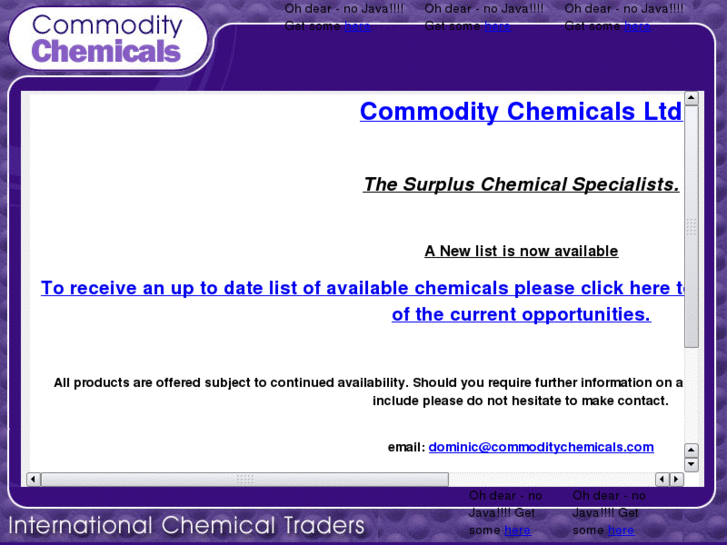 www.commoditychemicals.com