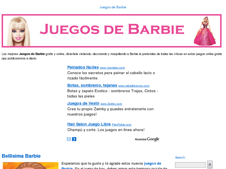 www.losjuegosdebarbie.com