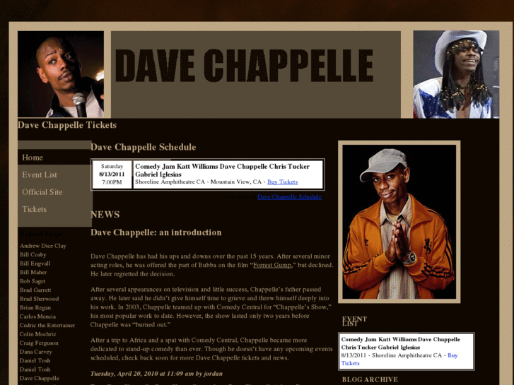 www.davechappelletickets.com
