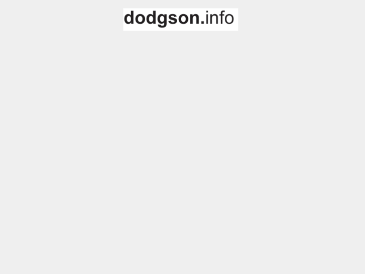 www.dodgson.info