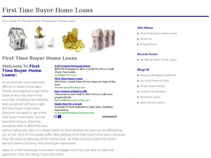 www.firsttimebuyerhomeloansguide.com