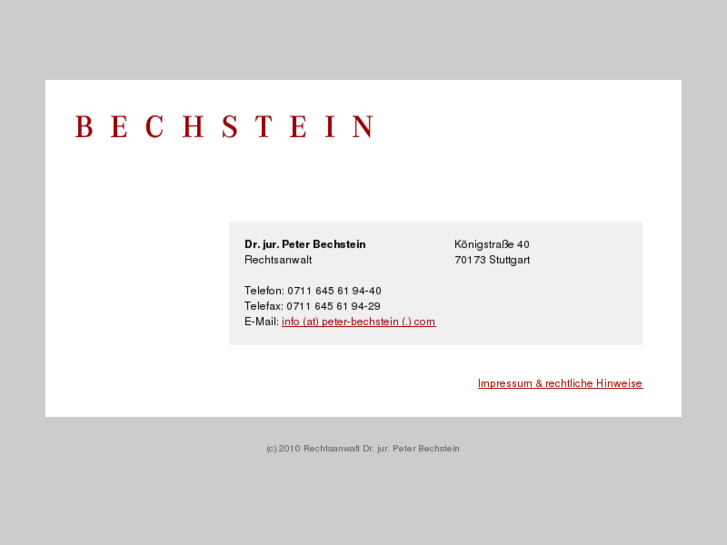 www.peter-bechstein.com