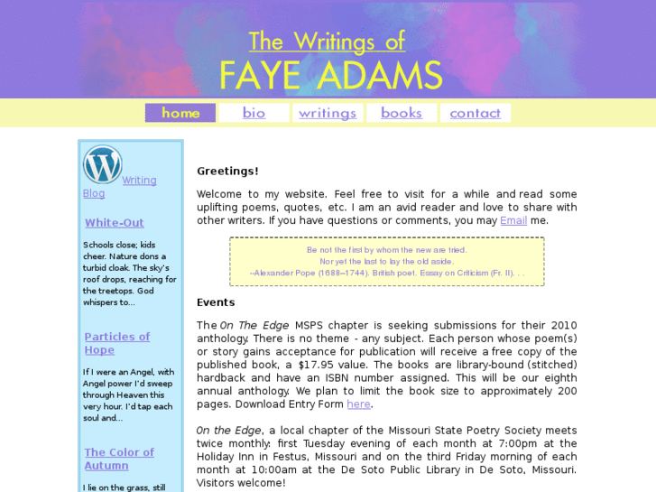 www.fayeadams.com