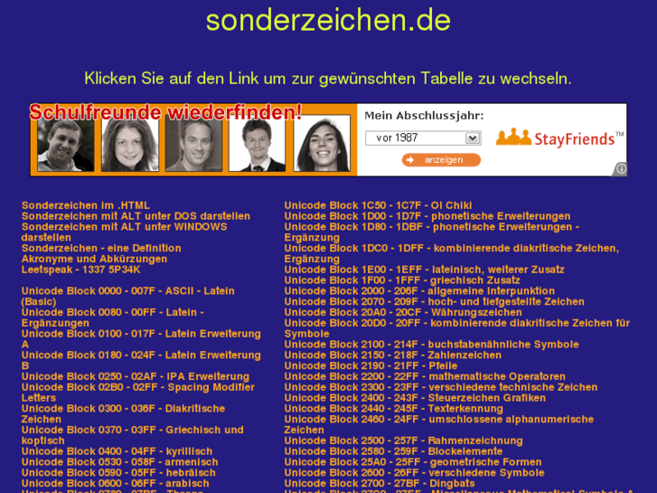 www.sonderzeichen.de