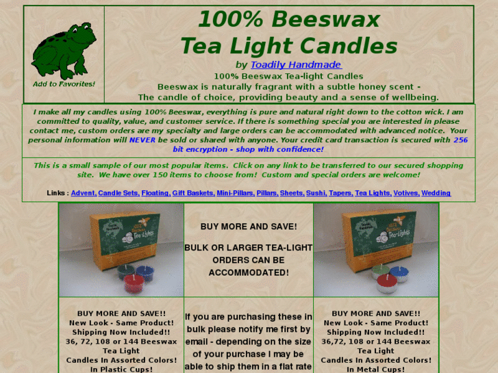 www.beeswaxtealightcandles.com