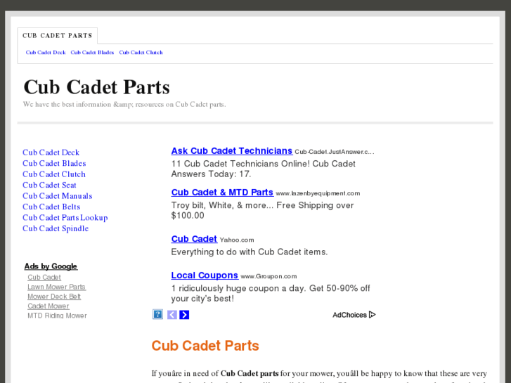 www.cubcadet-parts.com