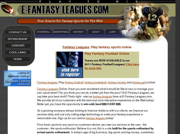 www.e-fantasyleagues.com