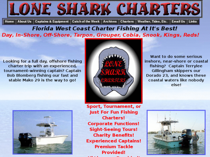 www.lonesharkcharters.com