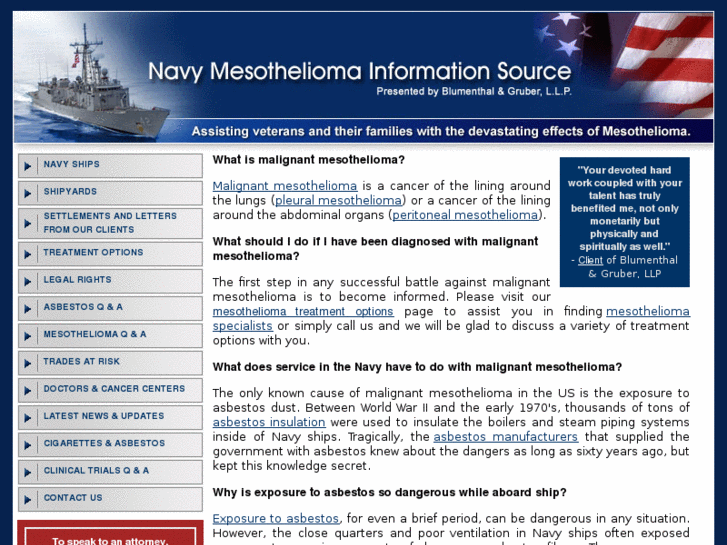 www.mesothelioma-navy.com