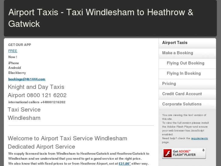 www.taxiwindleshamtoheathrowairport.com