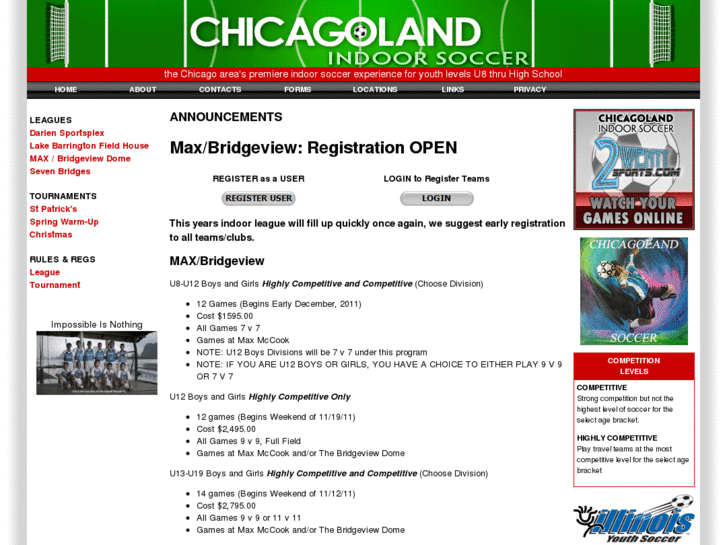 www.chicagolandindoorsoccer.com