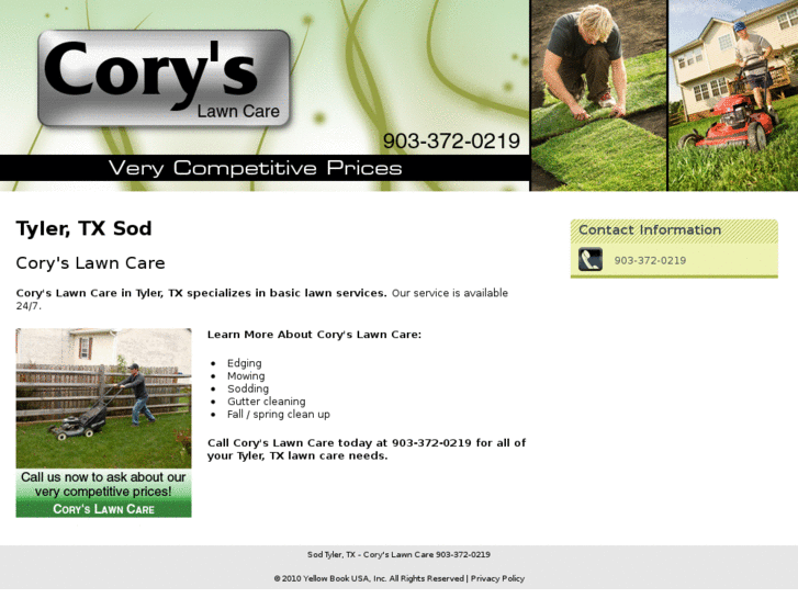 www.coryslawncare.com