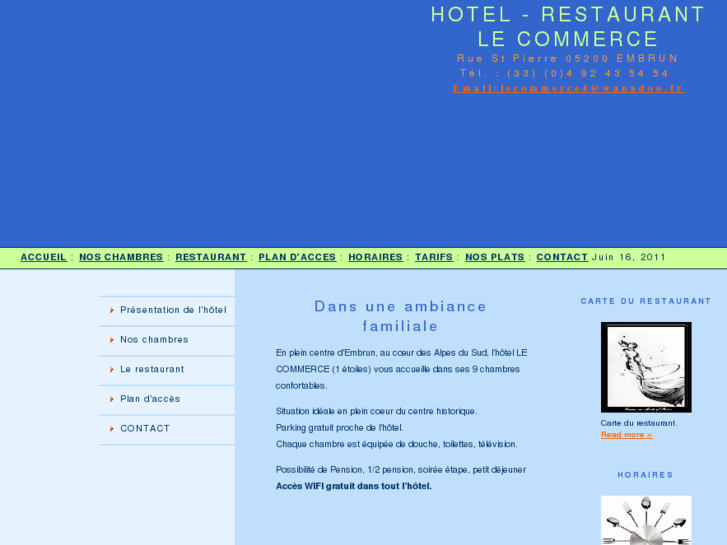 www.hotel-lecommerce-embrun.com