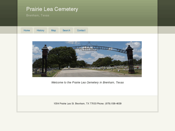 www.prairieleacemetery.com