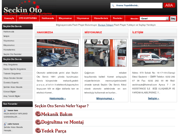 www.seckinoto-servis.com