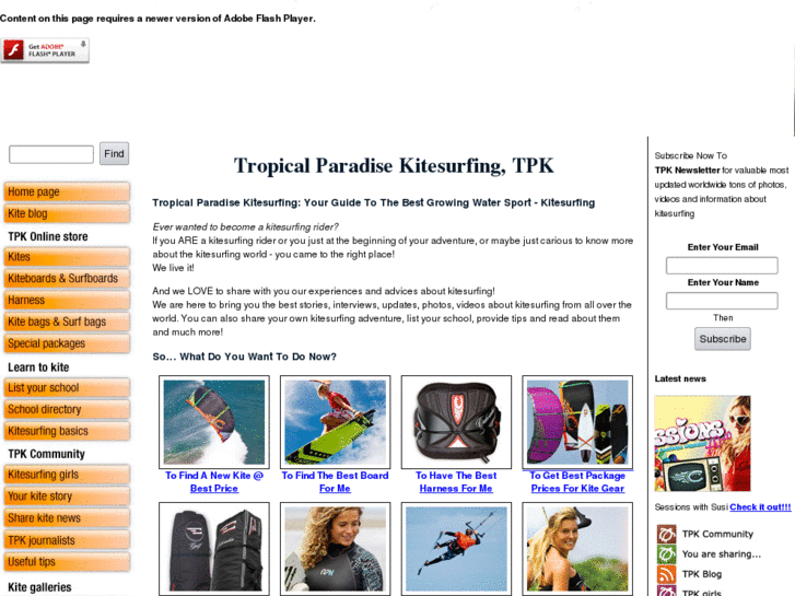 www.tropical-paradise-kitesurfing.com