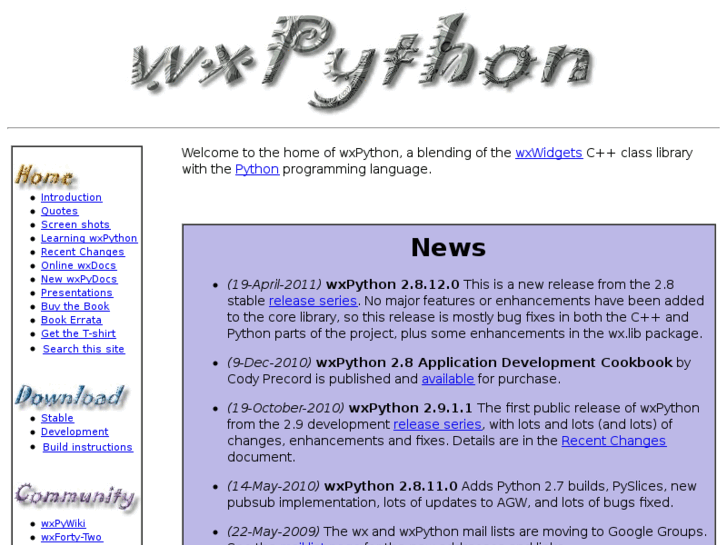 www.wxpython.org