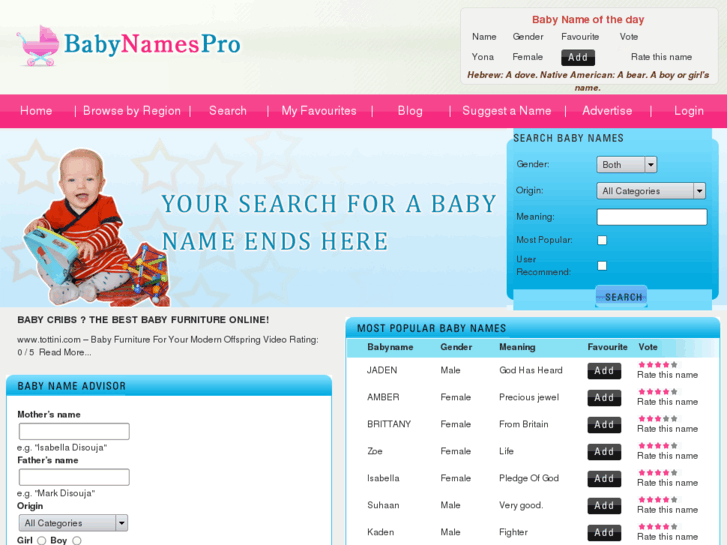 www.babynamespro.com