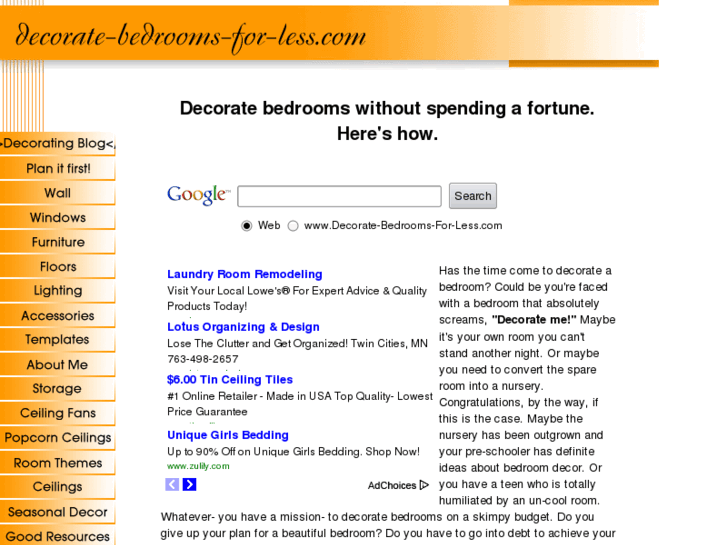 www.decorate-bedrooms-for-less.com