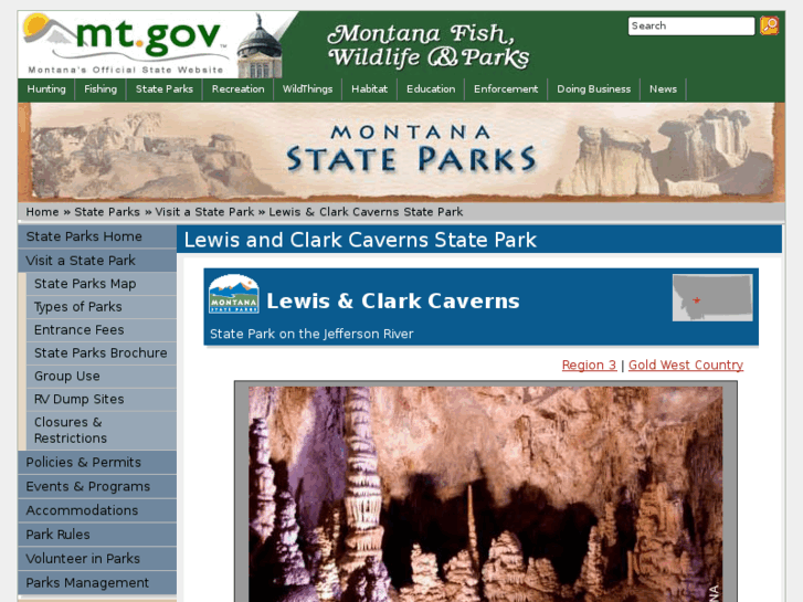 www.lewisandclarkcaverns.org