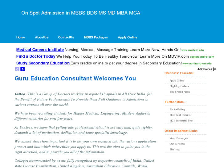 www.mbbsadmissions.com