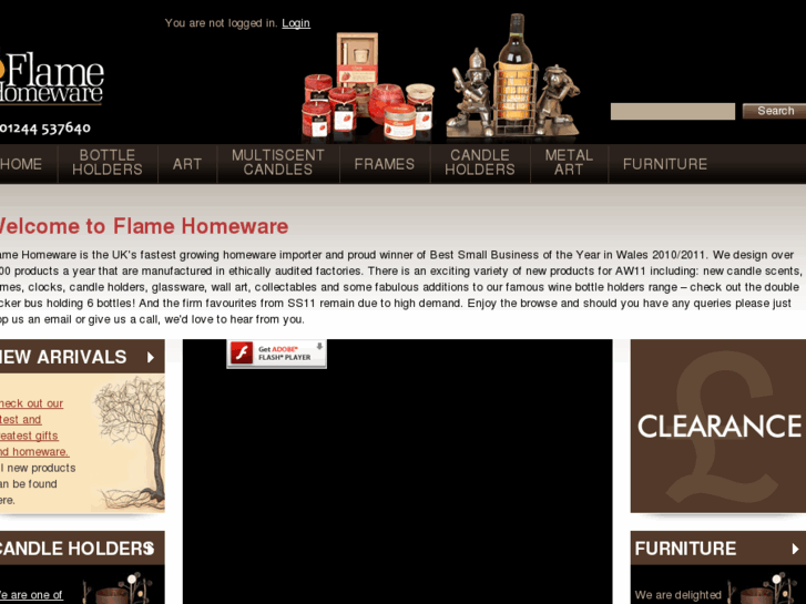 www.flamehomeware.com