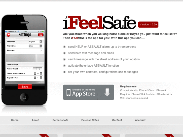 www.ifeelsafeapp.com