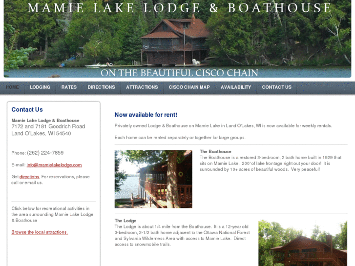 www.mamielakelodge.com